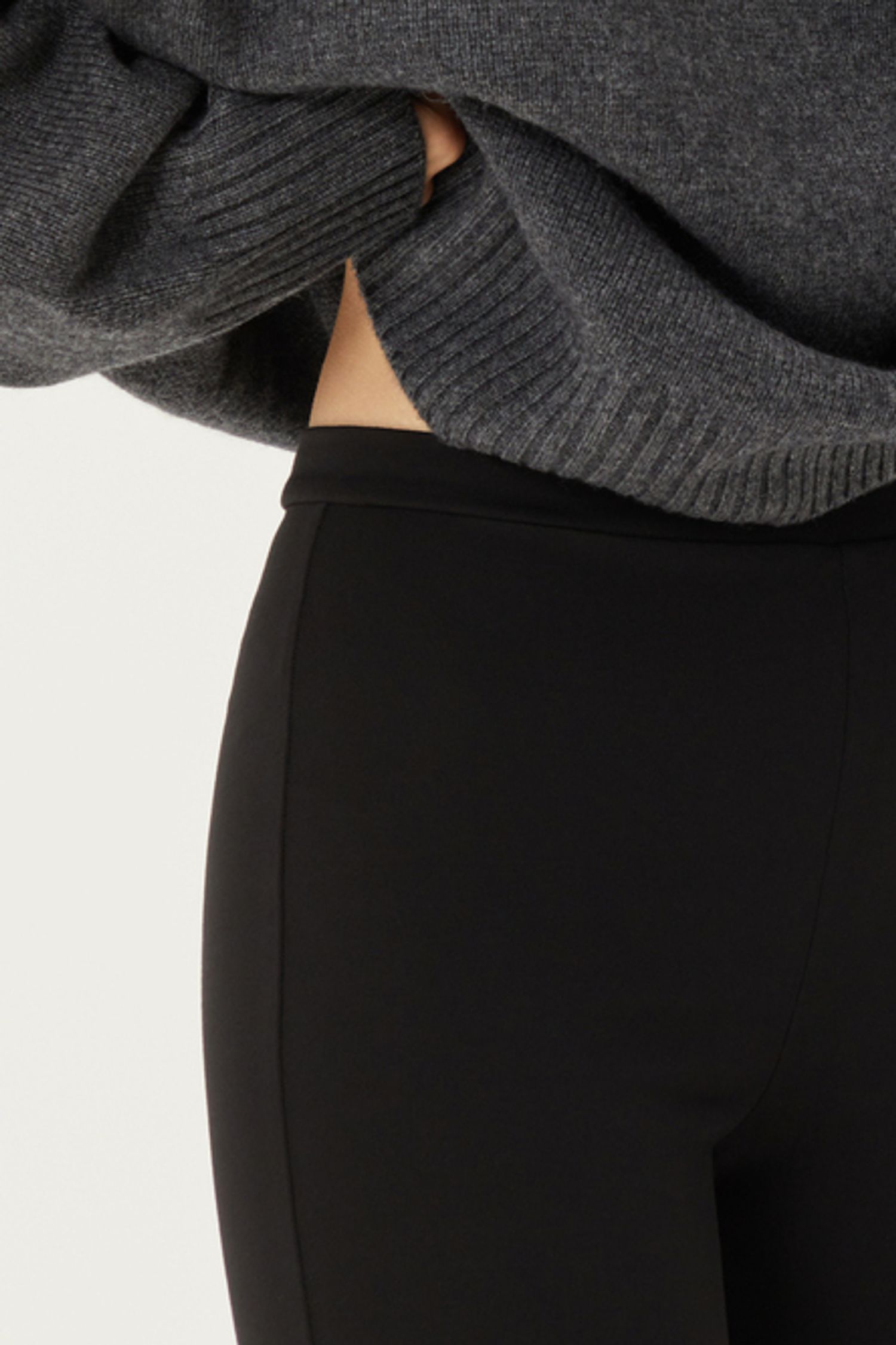 Велосипедки из плотного трикотажа, черные