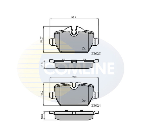 COMLINE - CBP01710-CML - Brake Pad Set, disc brake