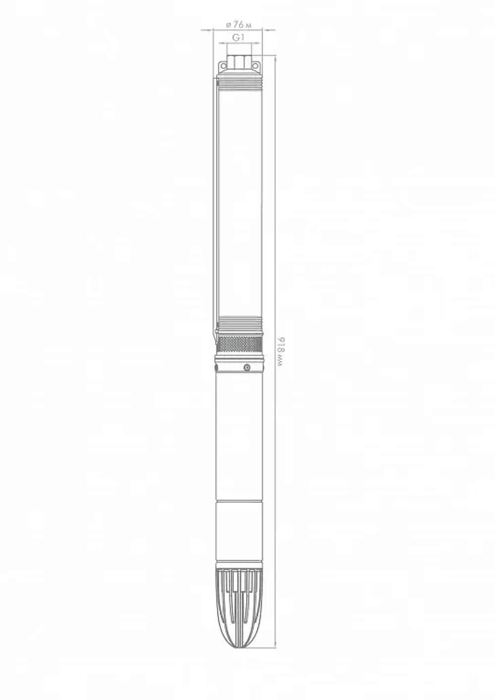 Насос погружной "Водомет" Джилекс 45/42 0,55кВт кабель 20м