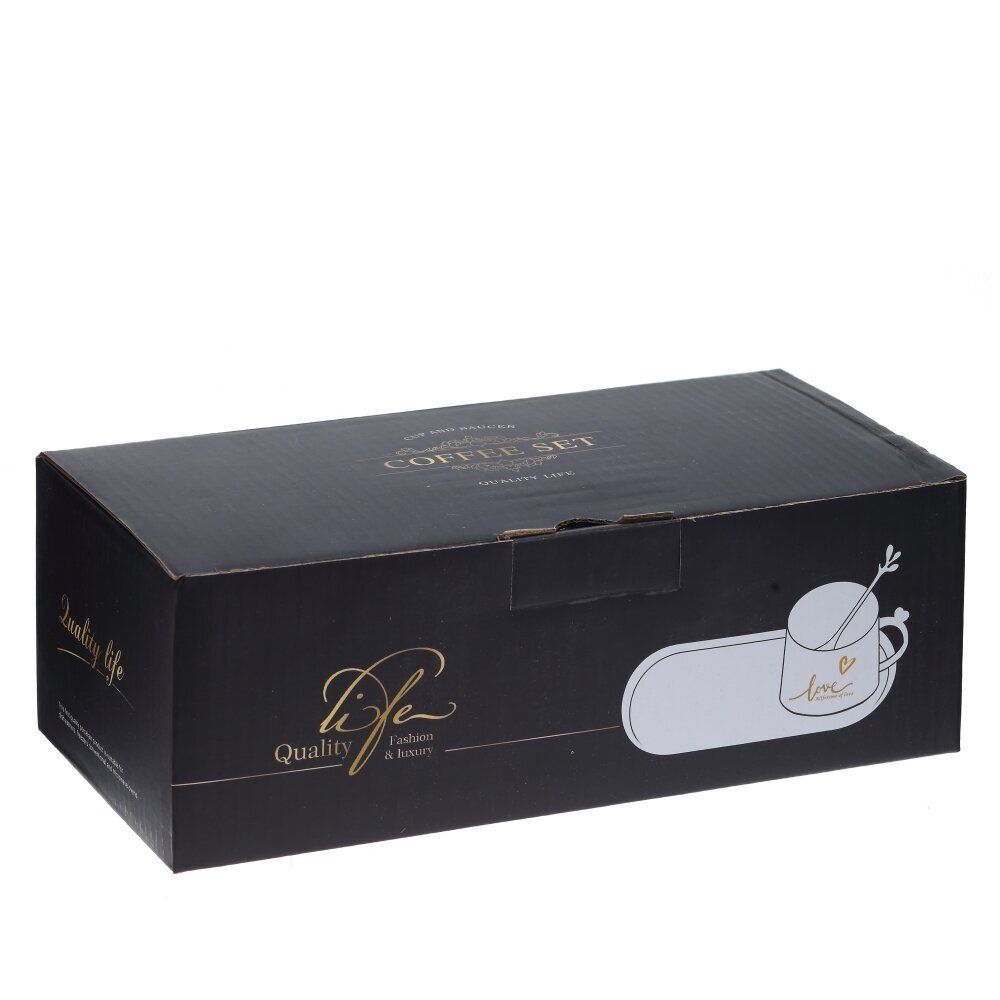 GAEM Кружка с блюдцем и ложкой, 280 мл, L24,5 W11 H7,5 см, 2в.