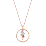 Колье Coeur de Lion Multicolour Pastel 5002/10-1522 цвет мультиколор, золотой