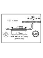357352 Встраиваемый светодиодный светильник Novotech Gesso