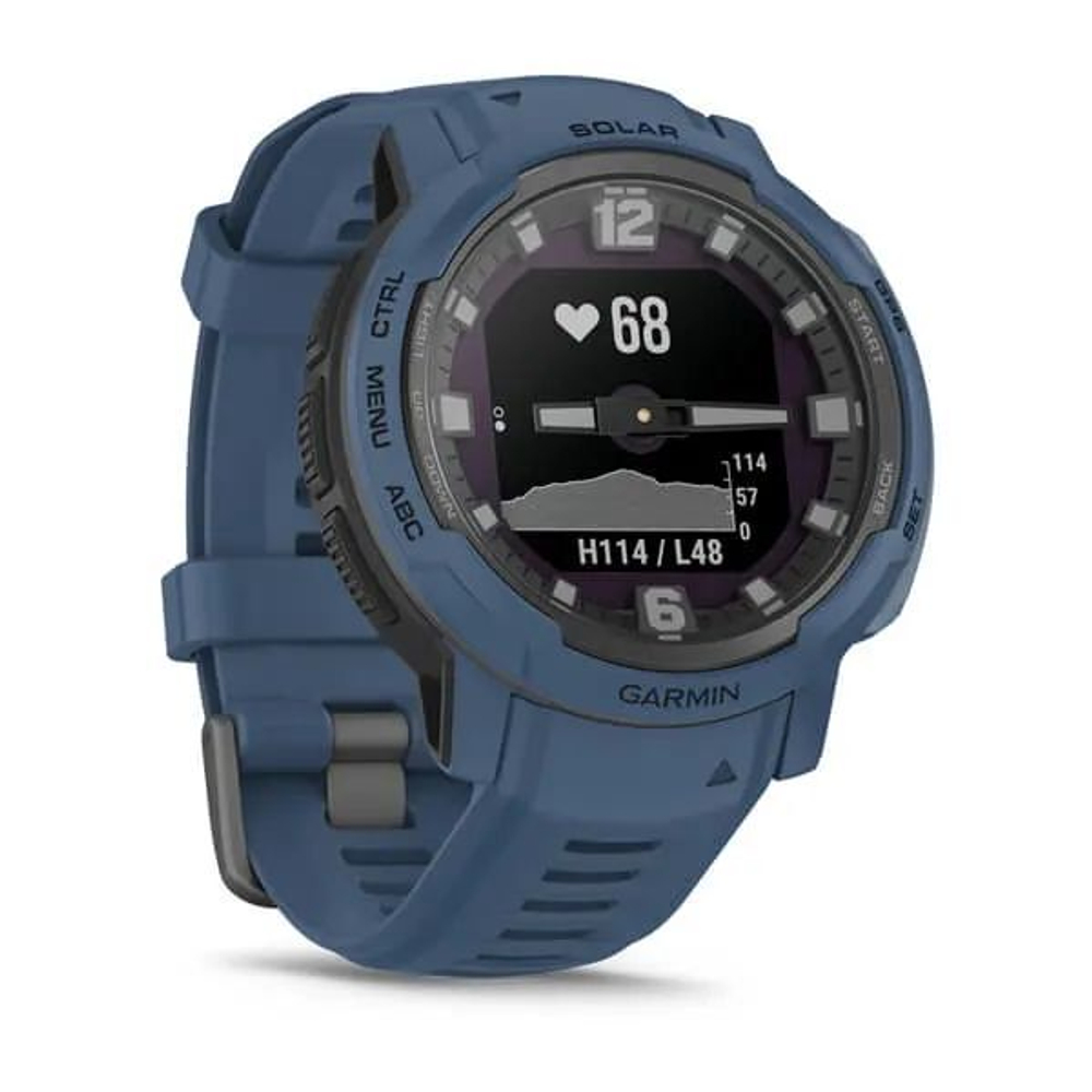 Смарт-часы Instinct Crossover Solar Tidal Blue, WW, синий, 010-02730-02