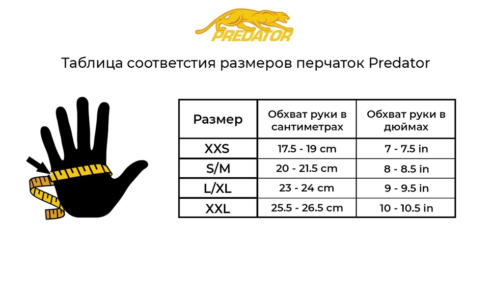 Перчатка для бильярда "Predator Second Skin" правая XXS
