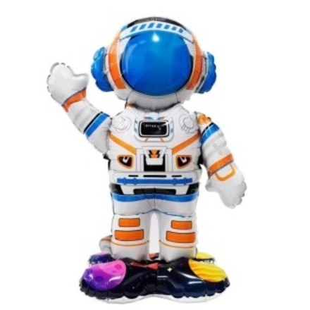 Шар 3D (20""/51 см) Фигура на подставке, Космонавт, 1 шт. в уп. З87