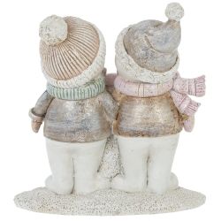GAEM Фигурка декоративная "Снеговики", L10 W4,5 H11 см