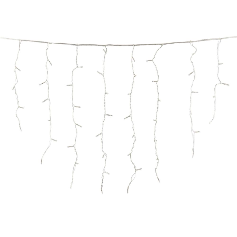 ULD-B3010-200-DTA BLUE IP20 Бахрома светодиодная с контроллером. 200 светодиодов. 3 м. синий. IP20. провод прозрачный