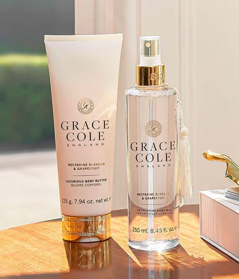 Цветок нектарина и грейпфрут спрей для тела, Grace Cole