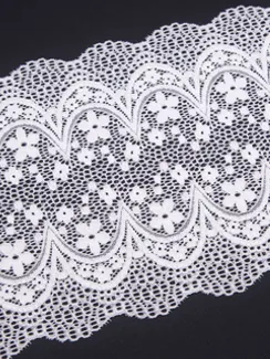 03-150 Кружево эластичное 18 см, белый
