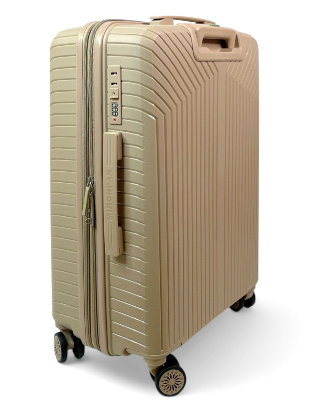 Средний чемодан Mironpan 11272, Бежевый, M+