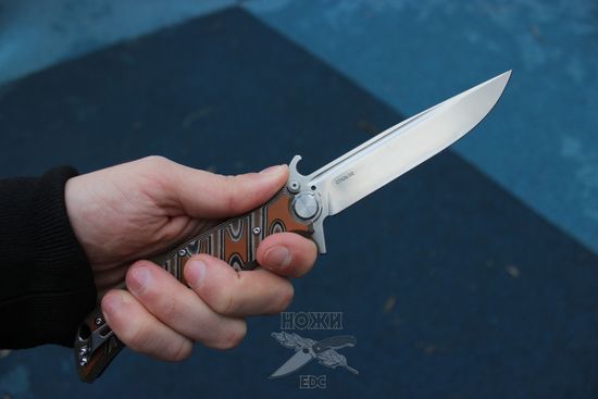 Складной нож НОКС Финка-С (Шайбы) c клинком из стали D2, рукоять G10