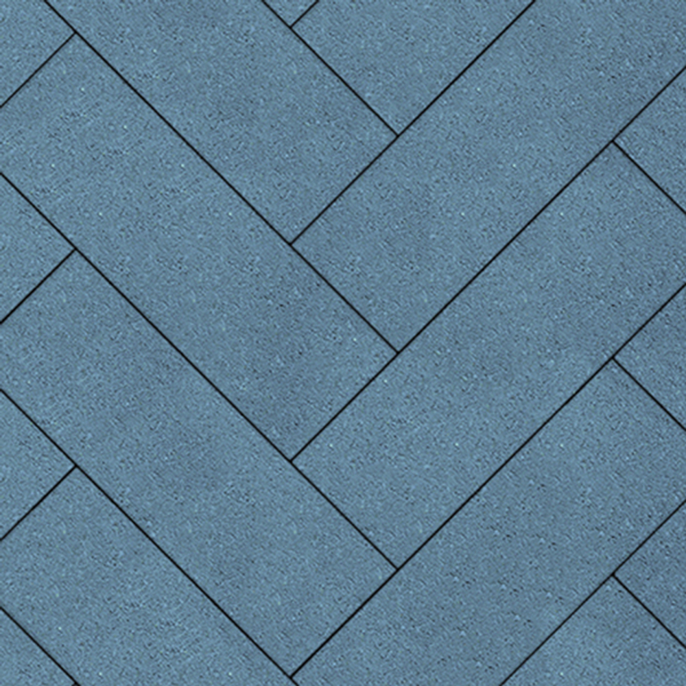 Тротуарная плитка ПРЯМОУГОЛЬНИК 600х200 мм - Гранит Синий