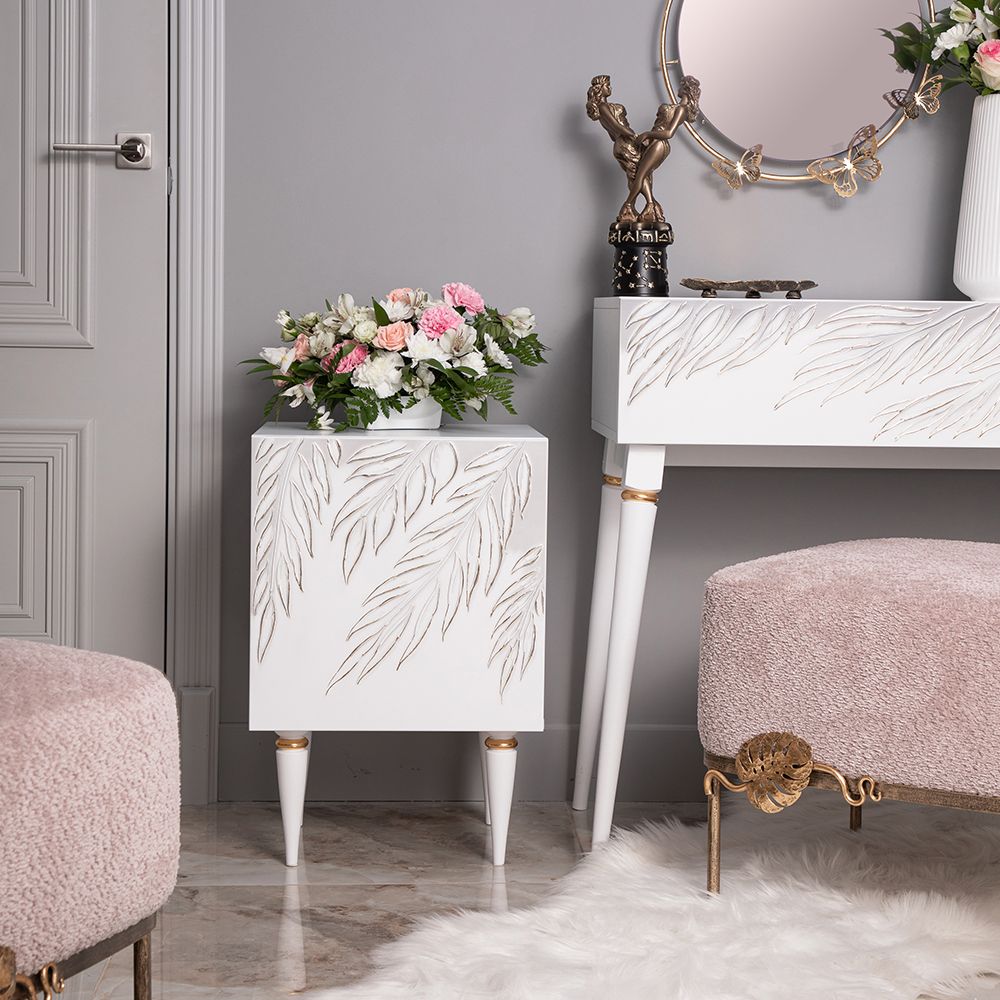 Тумба прикроватная Тропик Классика Айс Голд правая