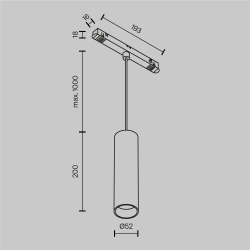 Трековый магнитный светильник Maytoni Focus Led TR041-2-12W4K-BBS
