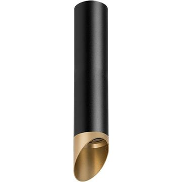 Точечный накладной светильник 1*GU10 R497140 черный/золото Rullo Lightstar