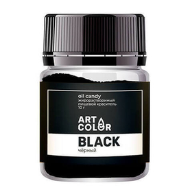 Сухой жирорастворимый краситель, 10 гр. Черный Art Color (Oil Candy)