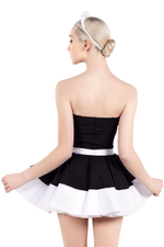 Костюм Горничная - верх (Размер: 40) (Цвет: черный с белым)