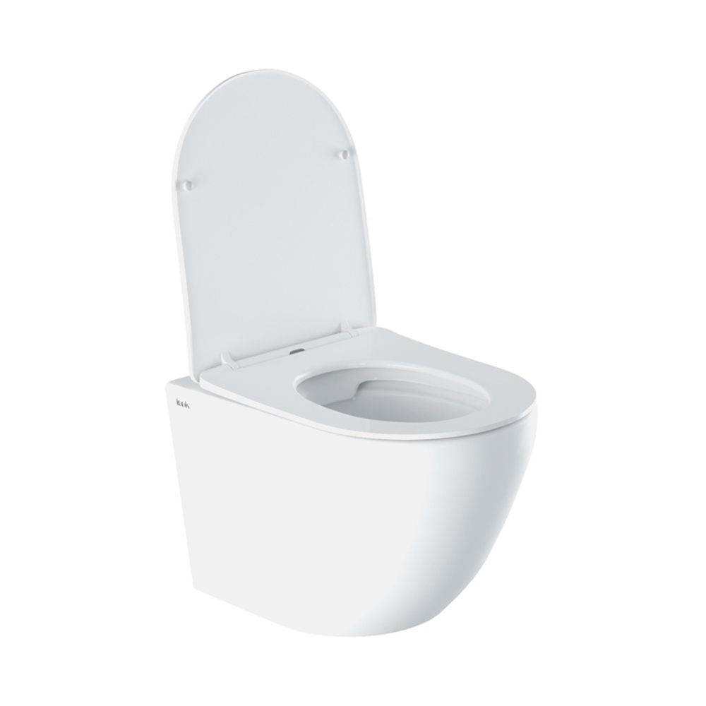 Унитаз подвесной безободковый IDDIS BLARNSEi25 "Blanko" сиденье дюропласт, микролифт