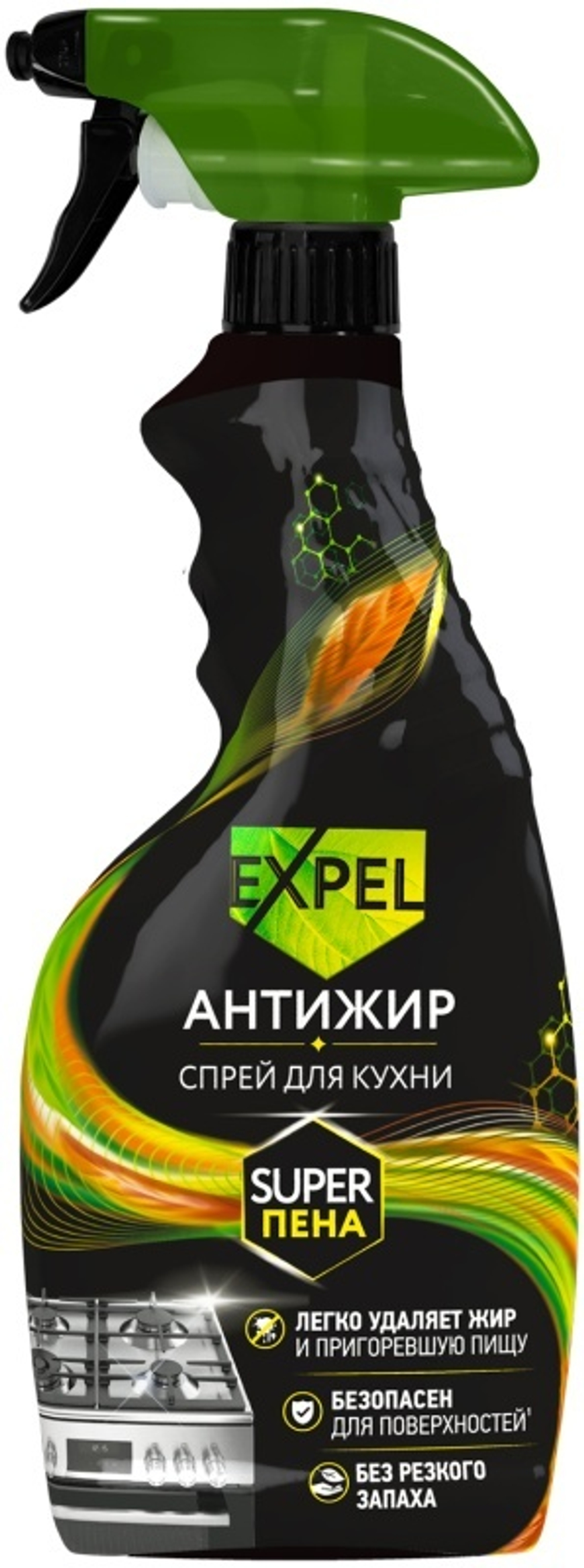Expel Средство чистящее Спрей для кухни Антижир 500 мл
