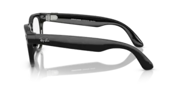 Солнцезащитные умные -очки с экшен камерой Ray Ban Headliner RW4009F 601/MF 51 (Black Clear/Sapphire) (Сапфировый, черный, прозрачный)