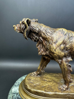 Бронзовая скульптура «Охотничья собака. Сеттер»