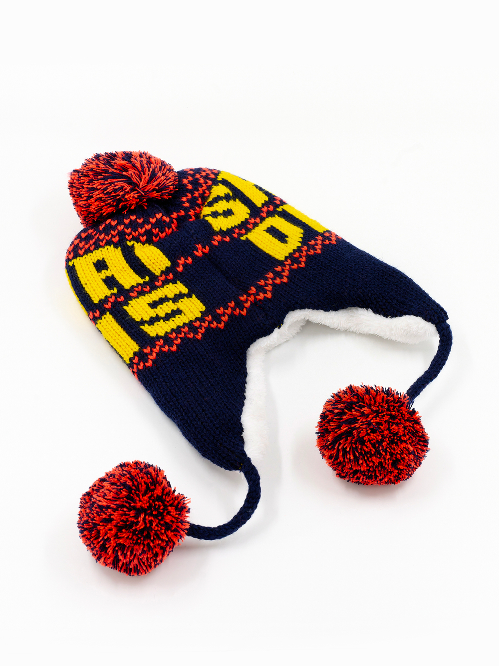 Шапка-ушанка трикотажная вязаная, 55-58