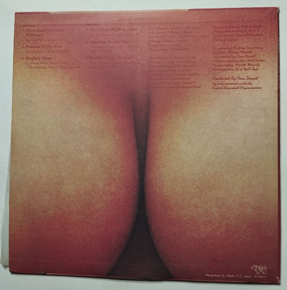 Винтажная виниловая пластинка LP Eric Clapton E.C. Was Here (Japan 1975) (No Obi)