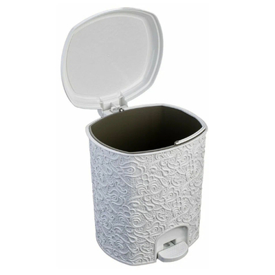 Ведро для мусора 11л с педалью 11л "Ажур"