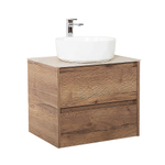 Тумба с раковиной и столешницей BelBagno KRAFT 60 Rovere Tabacco