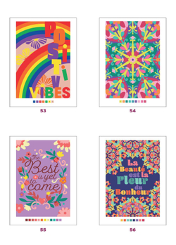 Hachette  раскраска по номерам  Coloriages mystères - Pensées positives