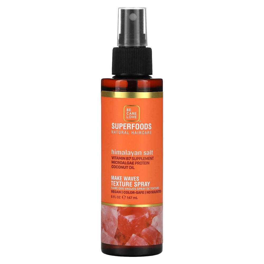Be Care Love, Make Waves Texture Spray, гималайская соль, 147 мл (5 жидк. Унций)