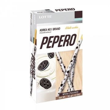 Pepero White Cookie соломка в молочном шоколаде с  кусочками печенья 32гр