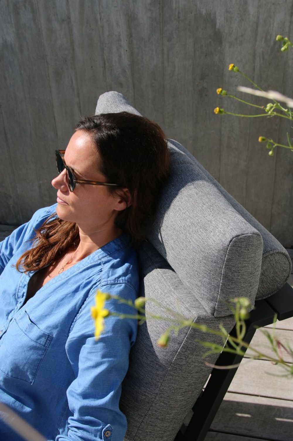 Malmo с 2-х местным диваном, комплект лаунж мебели антрацит/серый, алюминий