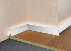 Щелевой плинтус Pro Design Corner 570 анодированный, 2600x15,5x35 мм