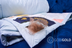 Одеяло  из верблюжьего пуха 150х200 см. (ERDENET) - круги