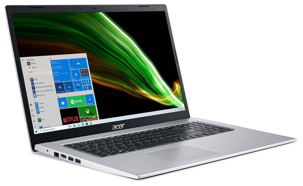 Ноутбук Acer Aspire 3 A317-53-31BF Intel Core i3 1115G4, 3.0 GHz - 4.1 GHz, 8192 Mb, 17.3" Full HD 1920x1080, 256 Gb SSD, DVD нет, Intel UHD Graphics, Windows 11 Professional, серебристый, NX.AD0ER.01M