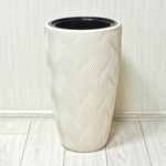 Кашпо Флэйм 42л, со вставкой 251*243мм (светло-бежевый)