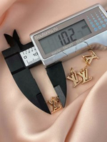 Подвеска ЛВ лого золото 10х10 мм