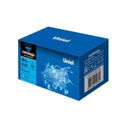 ULD-S0500-050-DTA BLUE IP20 Гирлянда светодиодная с контроллером. 5м. 50 светодиодов. Синий свет. Провод прозрачный. ТМ Uniel
