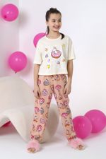 Пижама для девочки Единопончик-2 Виотекс МОЛОЧНЫЙ