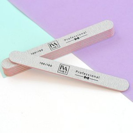 Пилка "Овал" для ногтей 100/180, IVA NAILS