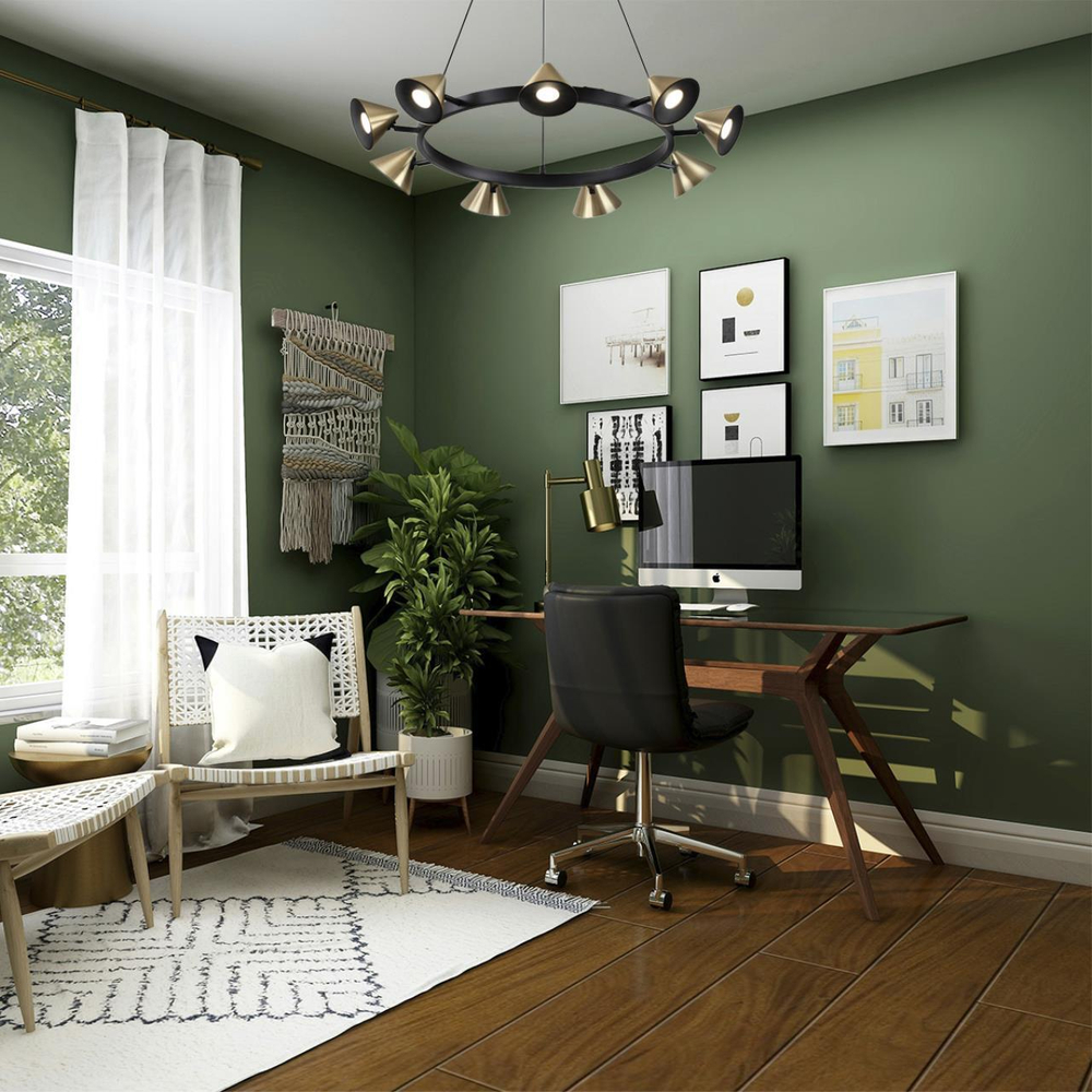 8233/9 COMFI LN25 209 черный/золото, металл Подвесной светильник GU10 LED 9*7W 220V LAMINA