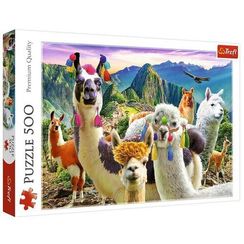 Puzzle "500" - Llamas in the mountains
