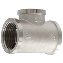 Тройник VIEIR ВВВ 1"х3/4"х1" никел. TFN545