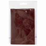 Обложка для паспорта натуральная кожа пулап, "Passport", кожаные карманы, коричневая, BRAUBERG, 238197