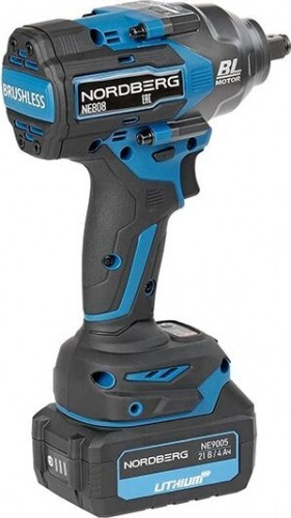 Гайковерт аккумуляторный NORDBERG NE808K NE808K
