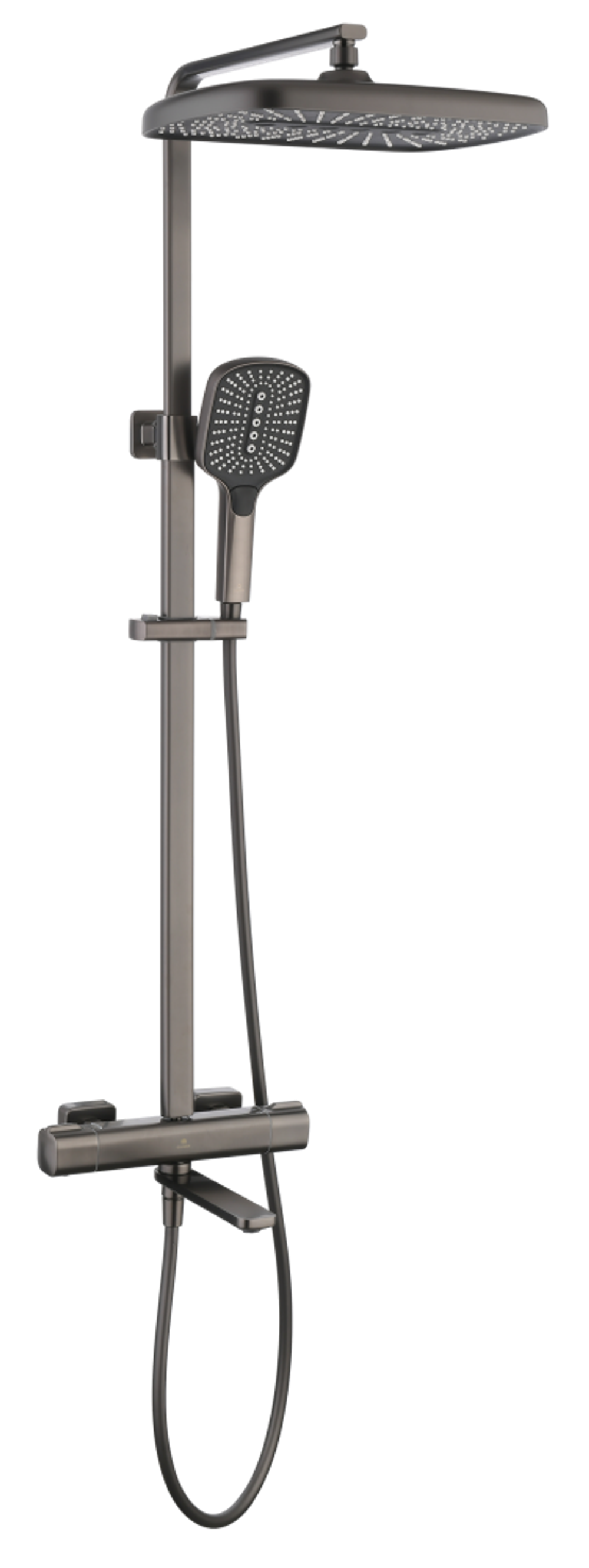 12171-Q Душевая система с термостатом (ГРАФИТ) GANZER (5/1шт)