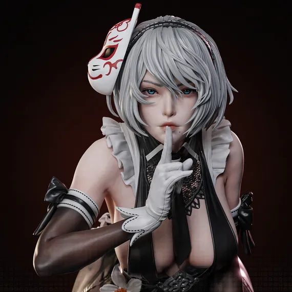 2B Maid costume - Nier: Automata