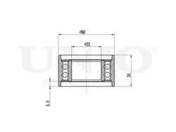 Ролик натяжной ремня ГРМ UNIO TNS-10279