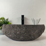 Каменная раковина из речного камня RS-05310 (47*39*15) 0861 из натурального камня